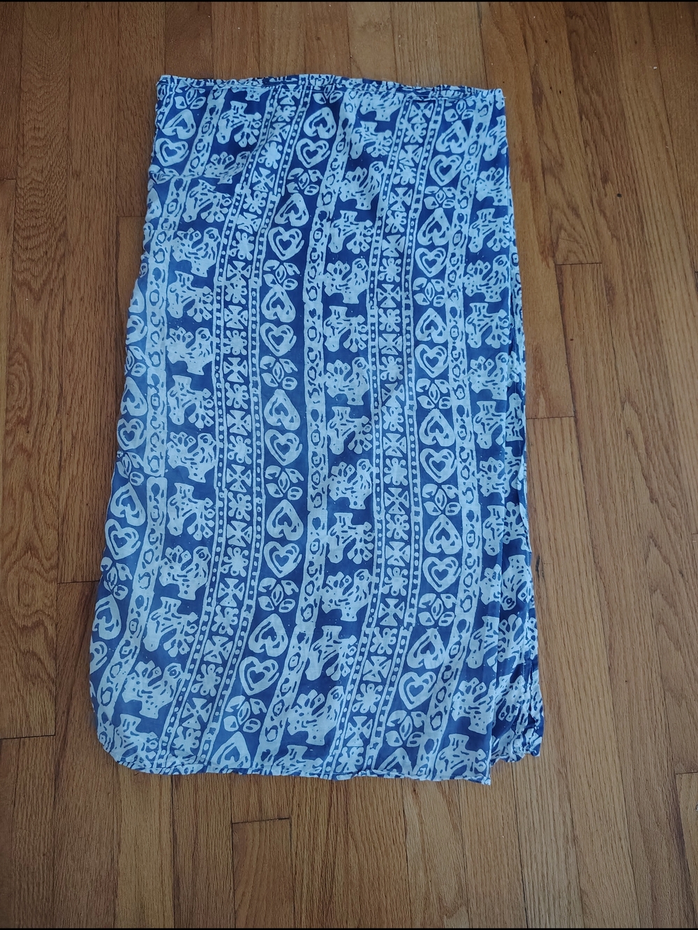 Blue Printed Women’s Vintage Pareo